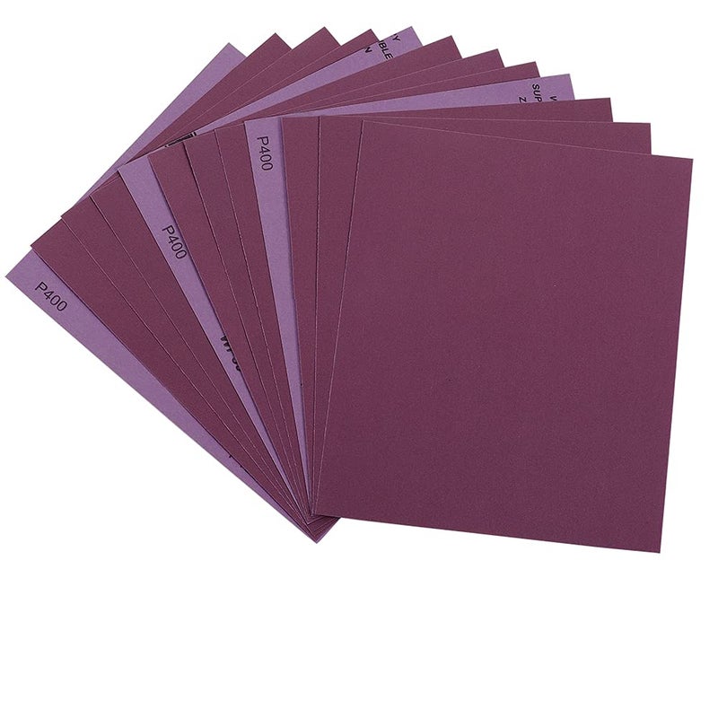Arilier Sandpaper 400 Grit, Wet Dry Sanding Sheets 9 x 11 Inch, Advanced White Fused Alumina Abrasive Sander Paper for Wood Furniture Finishing, Metal Sanding, Automotive Polishing,12-Sheets - Image 1